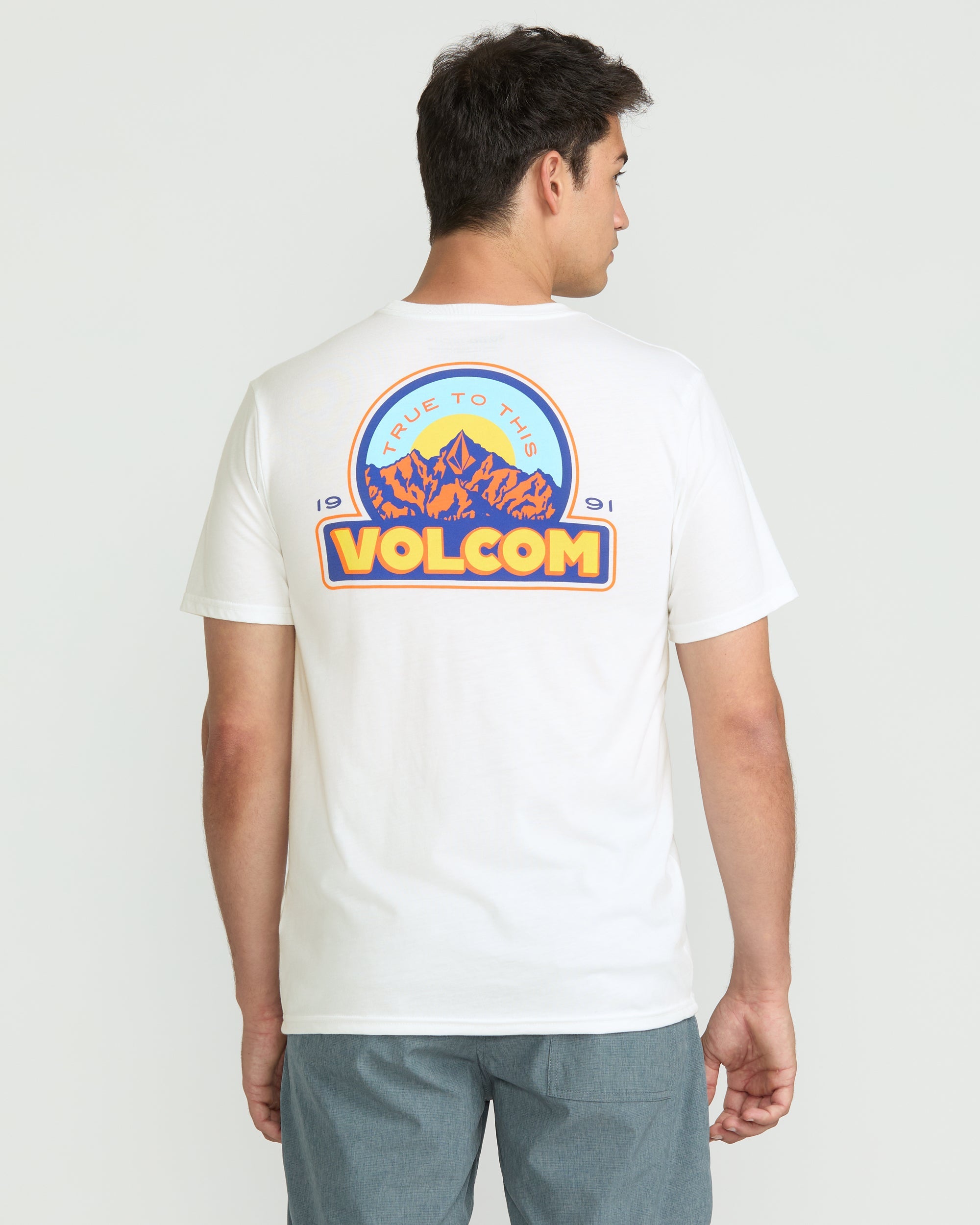 Volcom Maglietta a maniche corte Rotato Uomo, Cresta Indaco, S