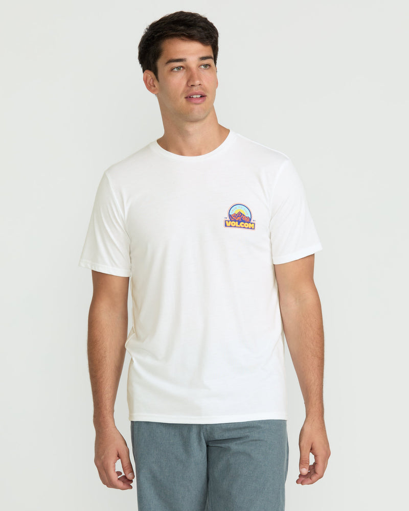 Volcom Men's Techtonic Tech Short Sleeve Tee White