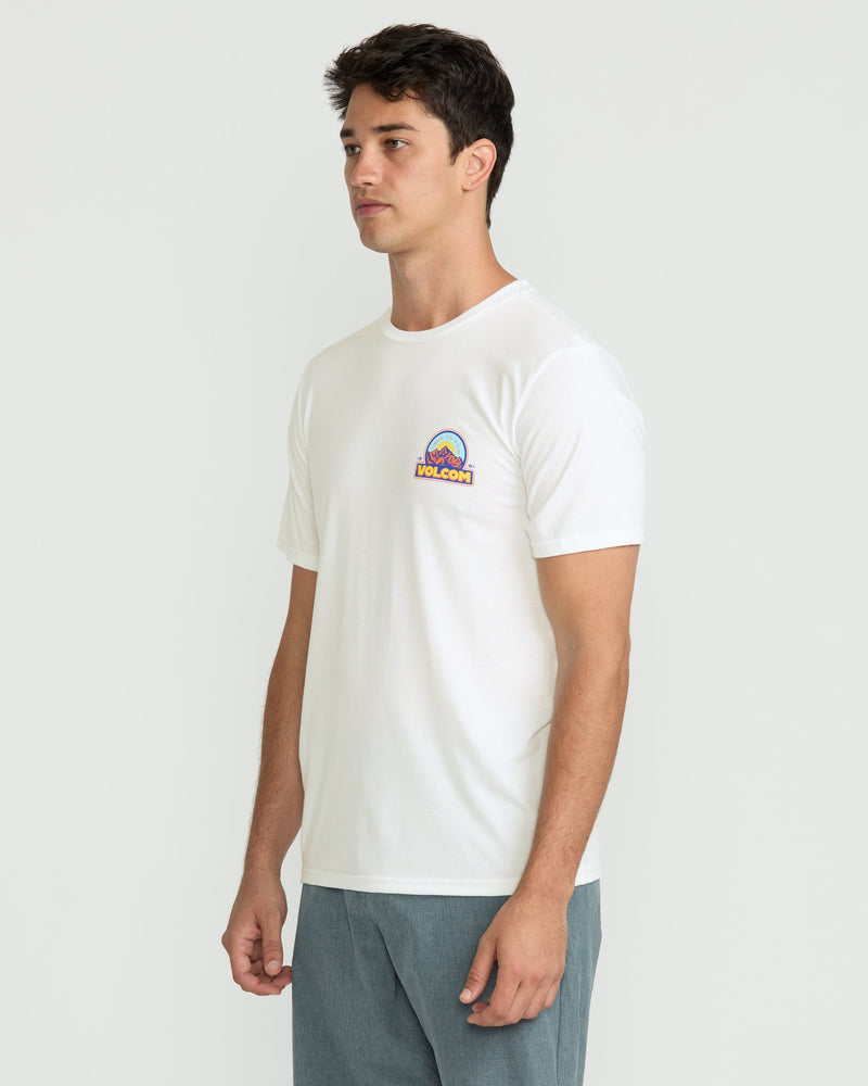 Volcom Men's Techtonic Tech Short Sleeve Tee White