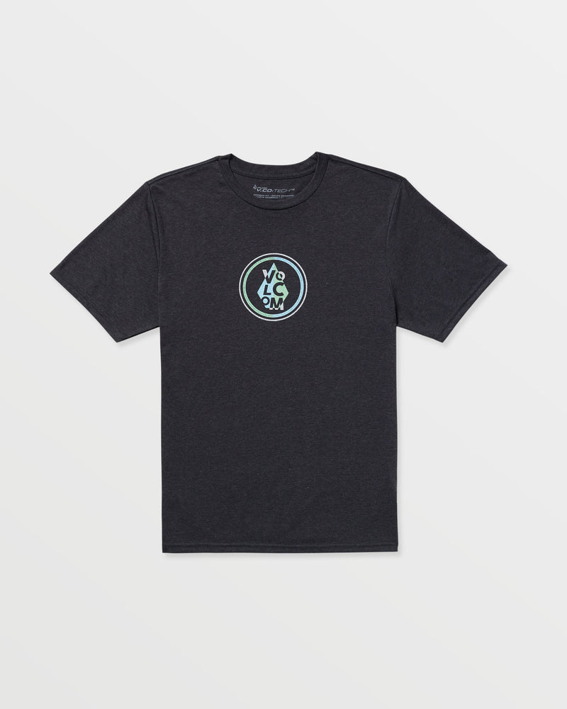 Men's Prisim Tech Short Sleeve Tee-Charcoal Heather-Volcom