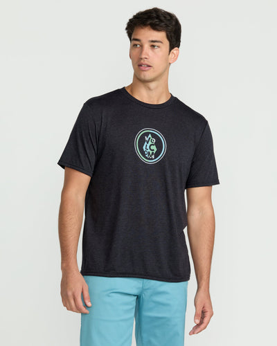 Men's Prisim Tech Short Sleeve Tee-Charcoal Heather-Volcom