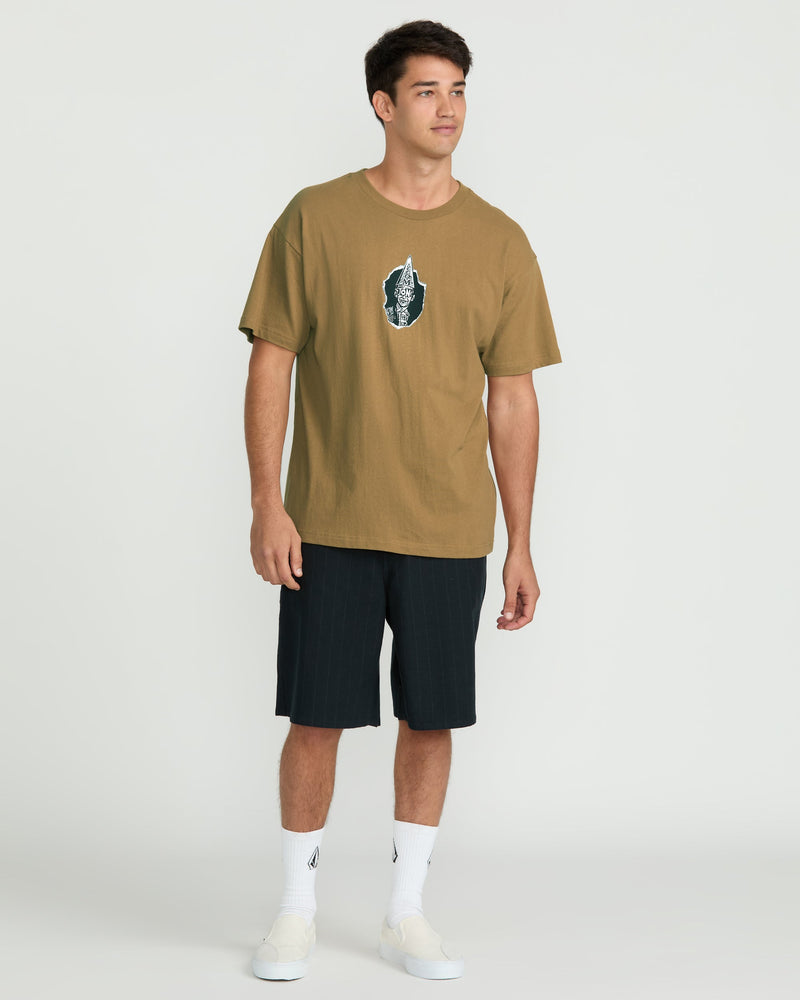 Volcom Men's Dunce Short Sleeve Tee Coconut Shell