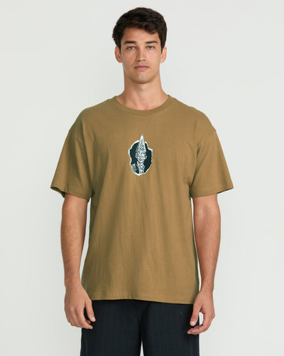 Volcom Men's Dunce Short Sleeve Tee Coconut Shell