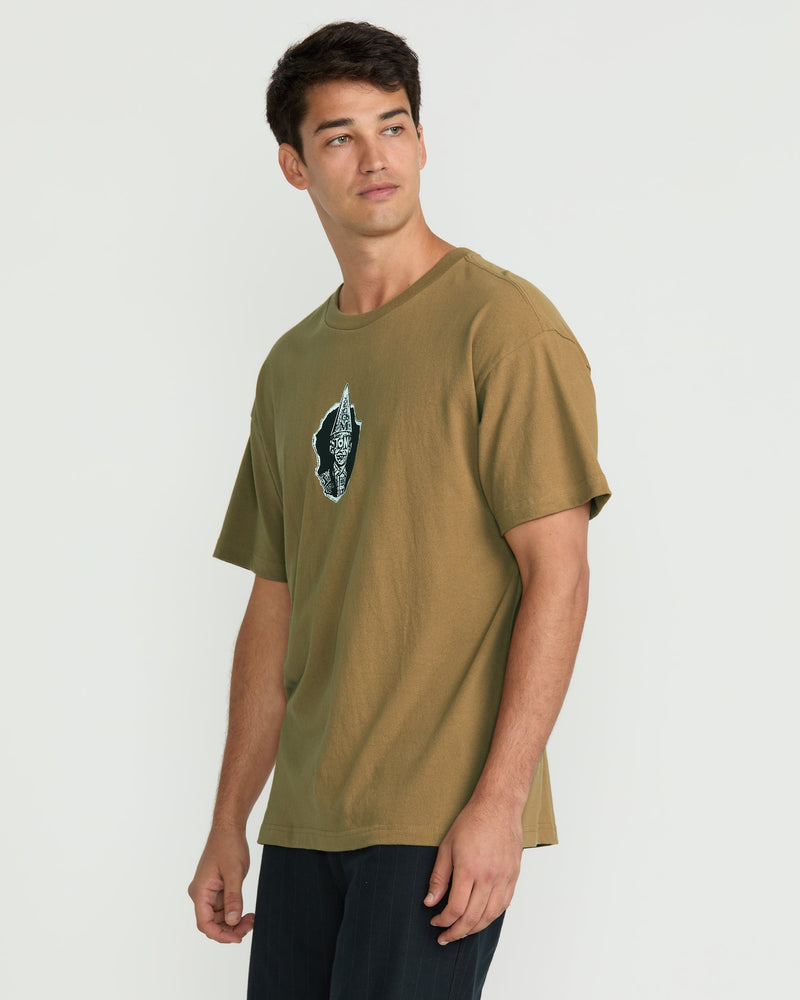 Volcom Men's Dunce Short Sleeve Tee Coconut Shell