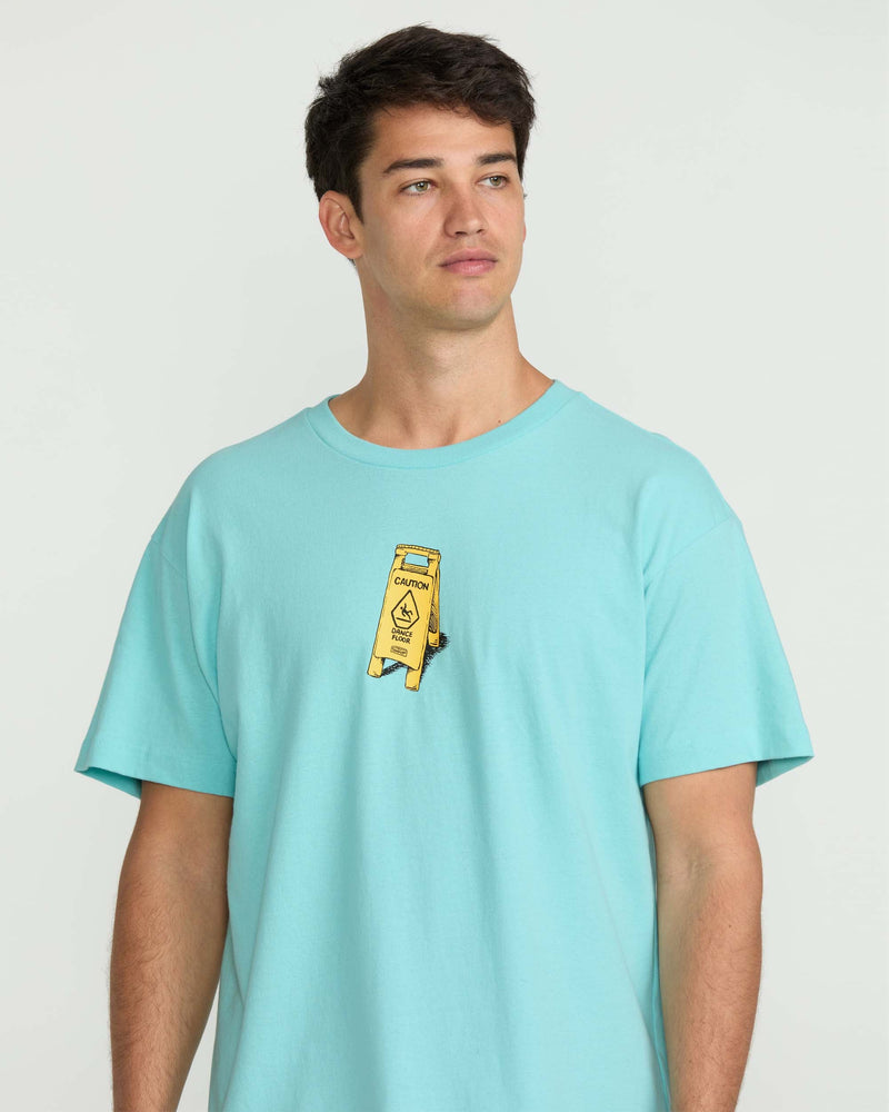 Volcom Men's Dance Floor Short Sleeve Tee Poolside