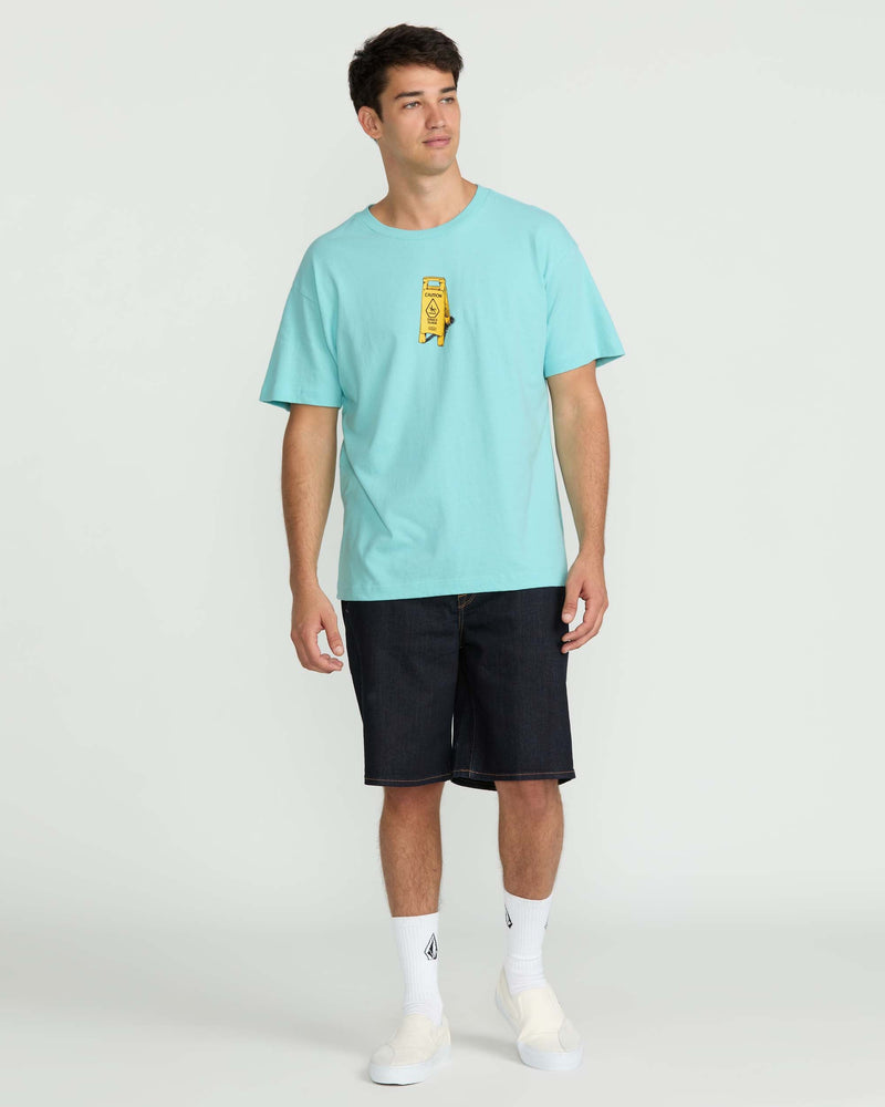 Volcom Men's Dance Floor Short Sleeve Tee Poolside