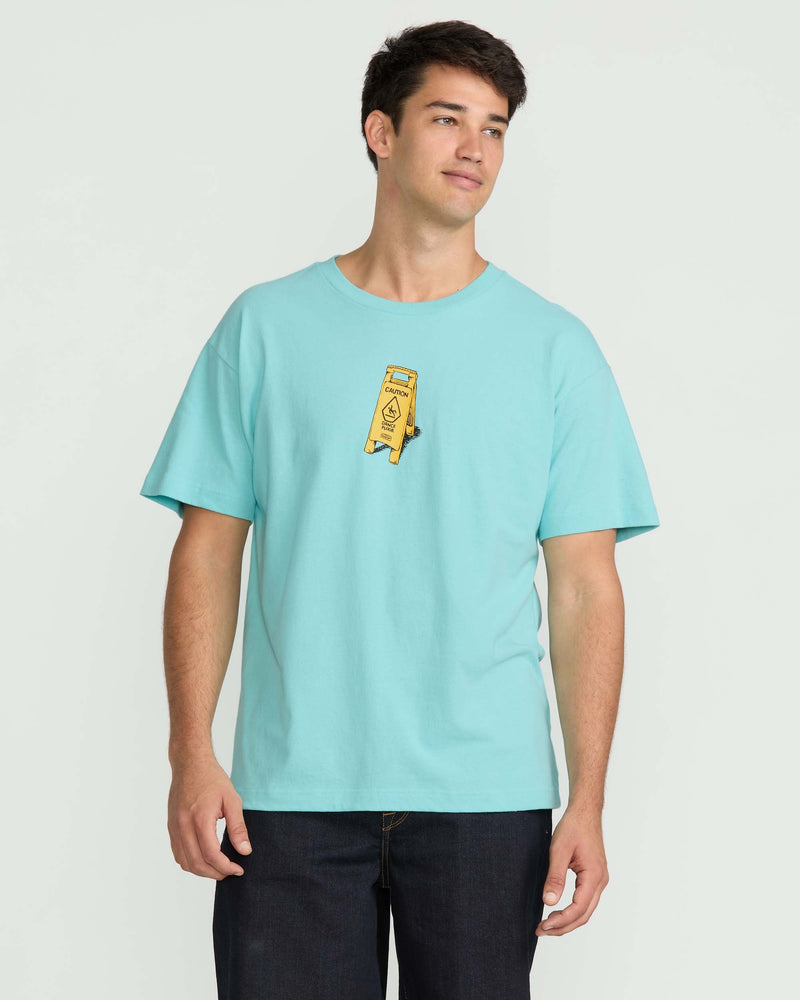 Volcom Men's Dance Floor Short Sleeve Tee Poolside