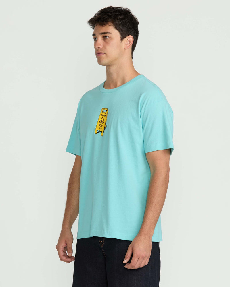 Volcom Men's Dance Floor Short Sleeve Tee Poolside