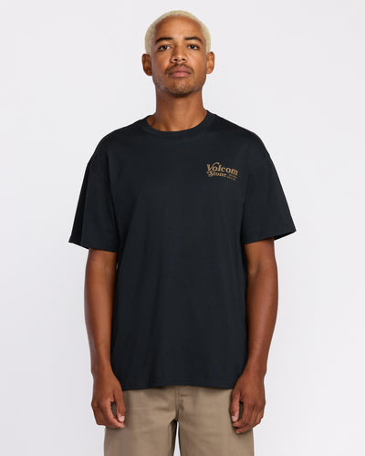 Volcom Men's Sky High Short Sleeve Tee Antique Black