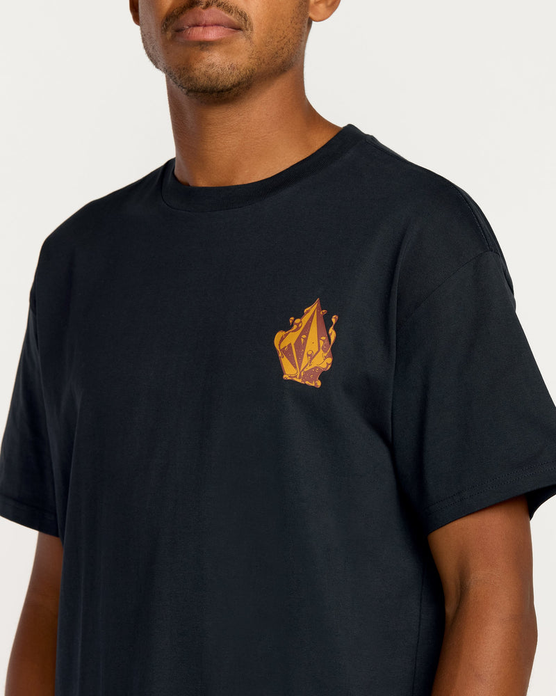 Volcom Men's Featured Artist Callum Rooney Short Sleeve Tee Antique Black