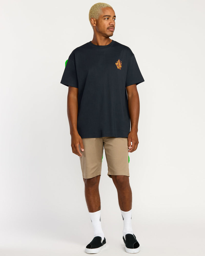 Men's Featured Artist Callum Rooney Short Sleeve Tee-Antique Black-Volcom