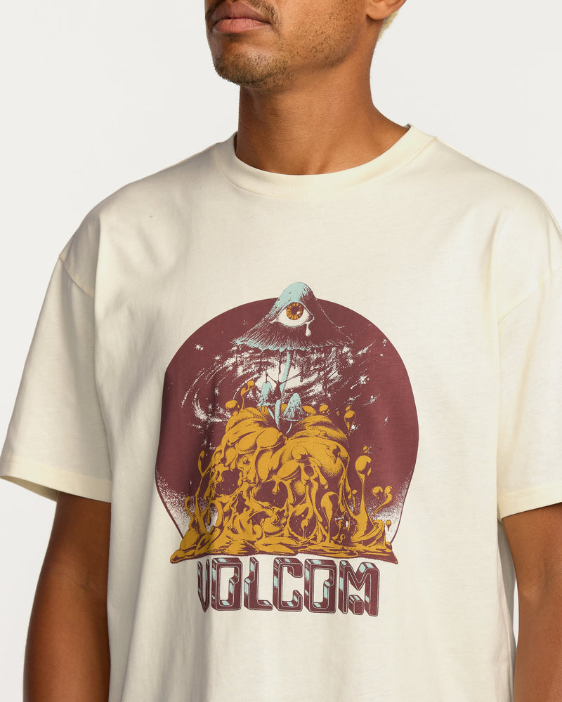 Volcom Men's Featured Artist Callum Rooney Short Sleeve Tee Off White