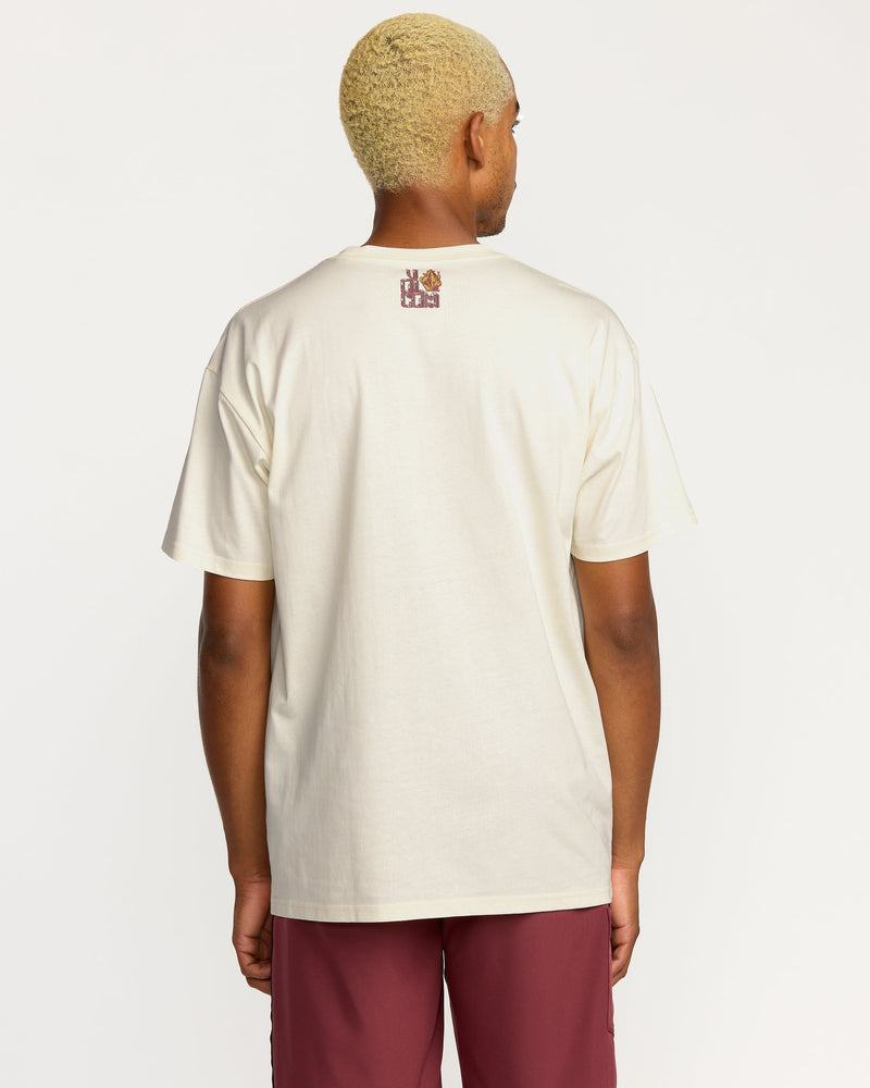 Volcom Men's Featured Artist Callum Rooney Short Sleeve Tee Off White