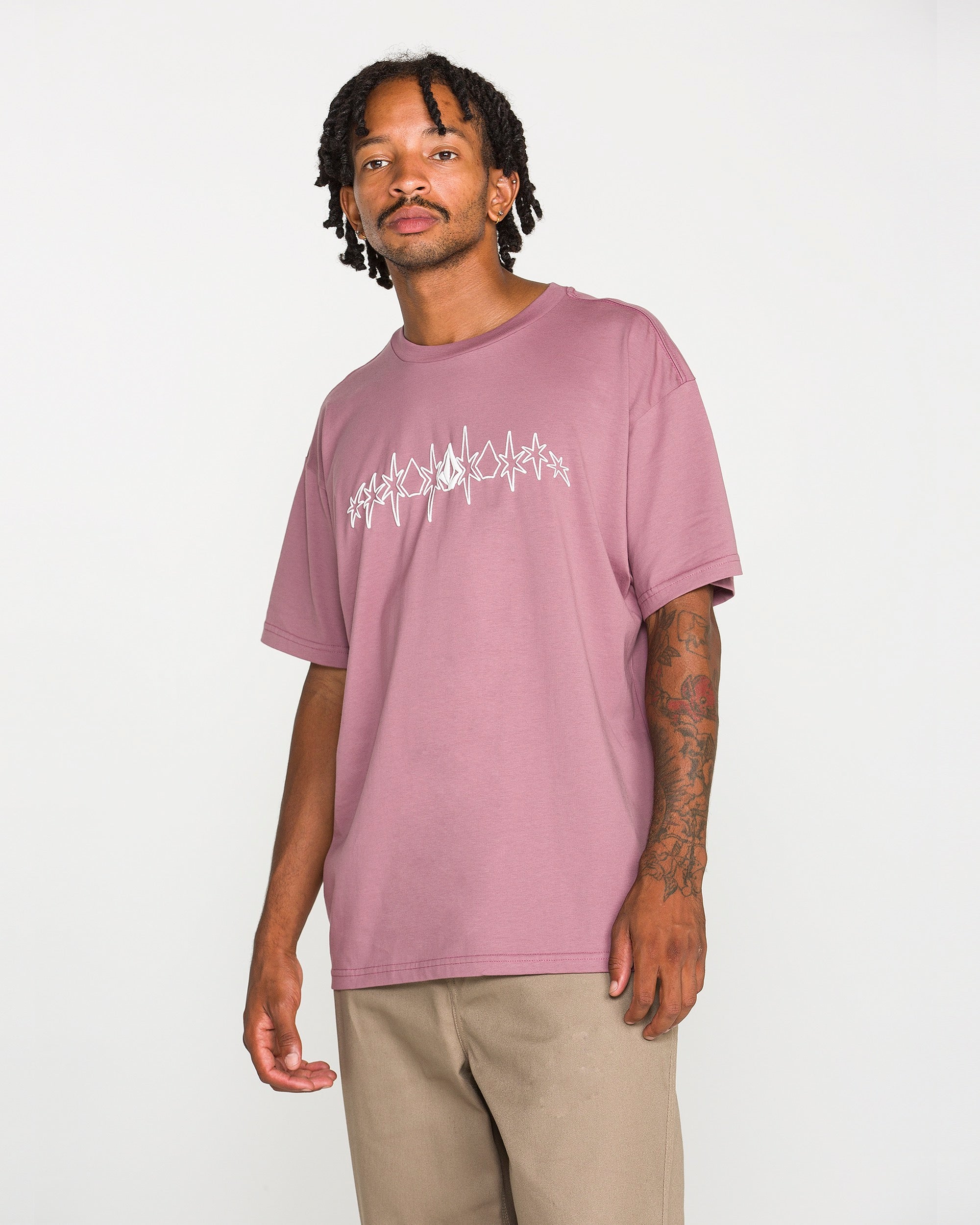 pois ポワ blouse tee ピンク Men's Repeater Short Sleeve Tee - Volcom