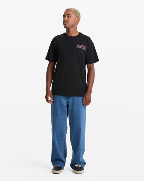 Volcom Men's Featured Artist Daniel Shepard Unlocked Short Sleeve Tee Black