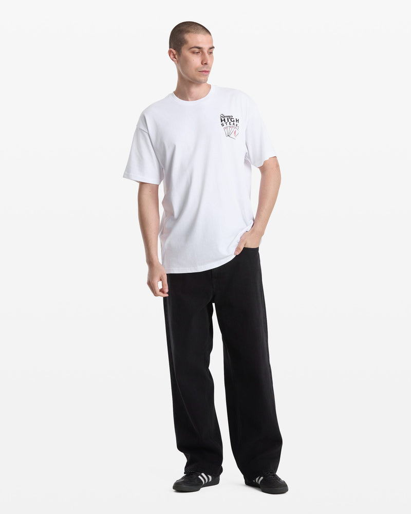 Volcom Men's High Steaks Short Sleeve Tee White