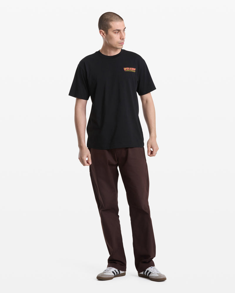 Volcom Men's Round Out Short Sleeve Tee Black