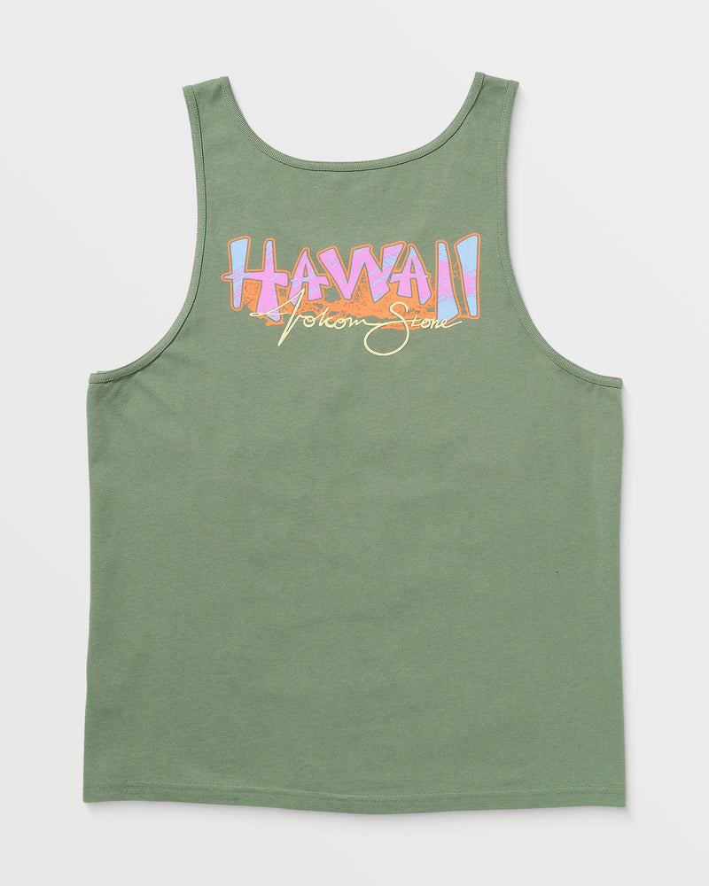 Volcom Men's Hacking Tank Light Olive