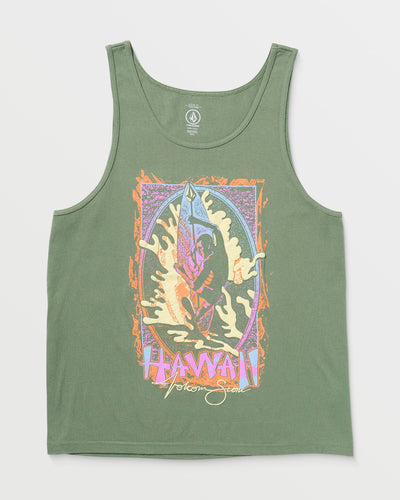 Volcom Men's Hacking Tank Light Olive