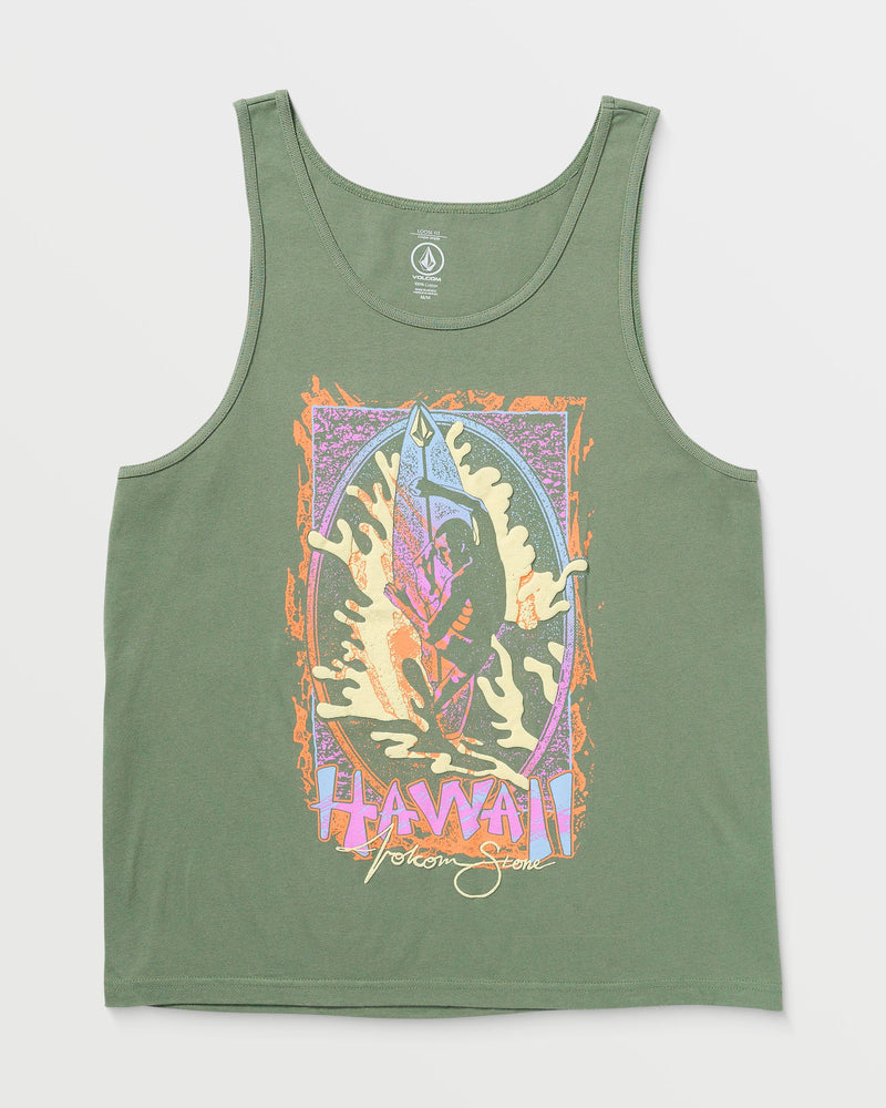 Volcom Men's Hacking Tank Light Olive