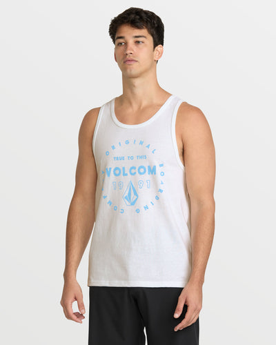 Volcom Men's Mortis Tank White