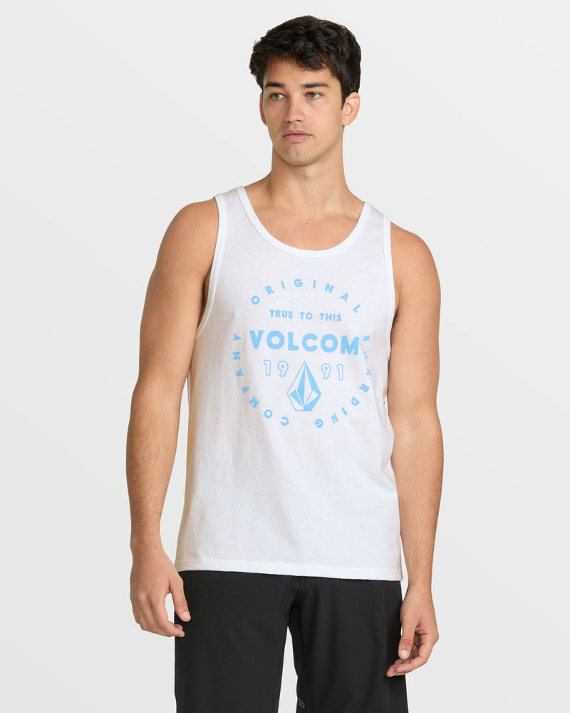 Volcom Men's Mortis Tank White