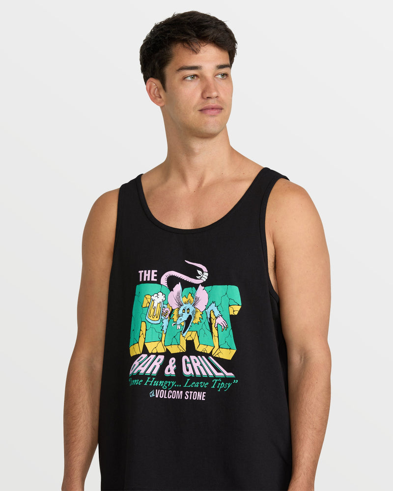 Volcom Men's Rat Bar Tank Black