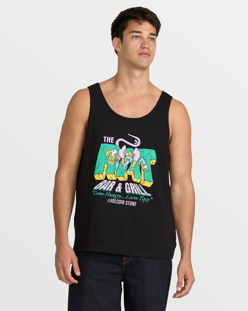 Volcom Men's Rat Bar Tank Black