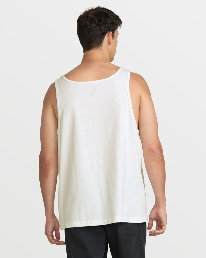 Volcom Men's Rat Bar Tank White