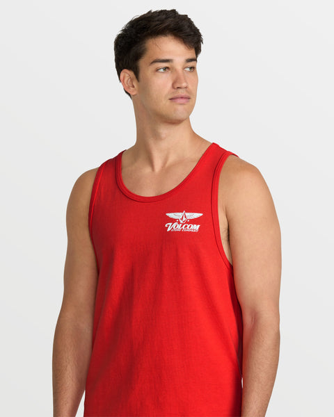 Volcom Men's Revel Tank Chili Red