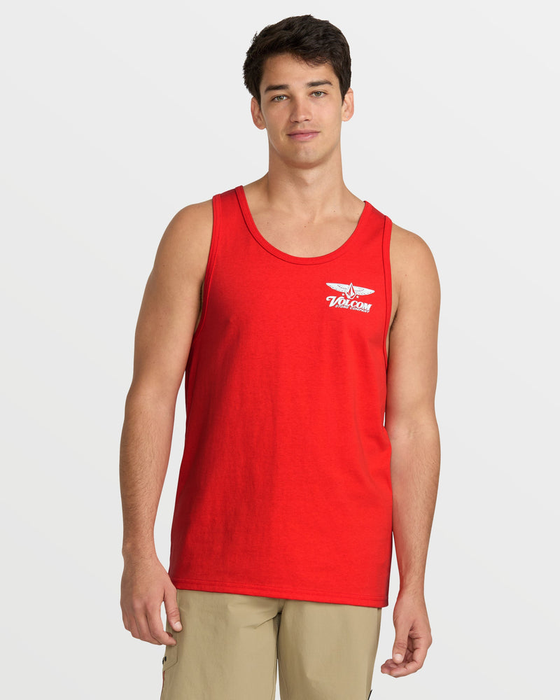 Volcom Men's Revel Tank Chili Red