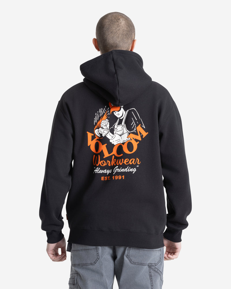 Volcom Men's Grindit Zip Black