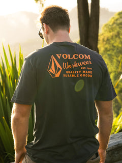 Volcom Workwear Short Sleeve Shirt - Black
