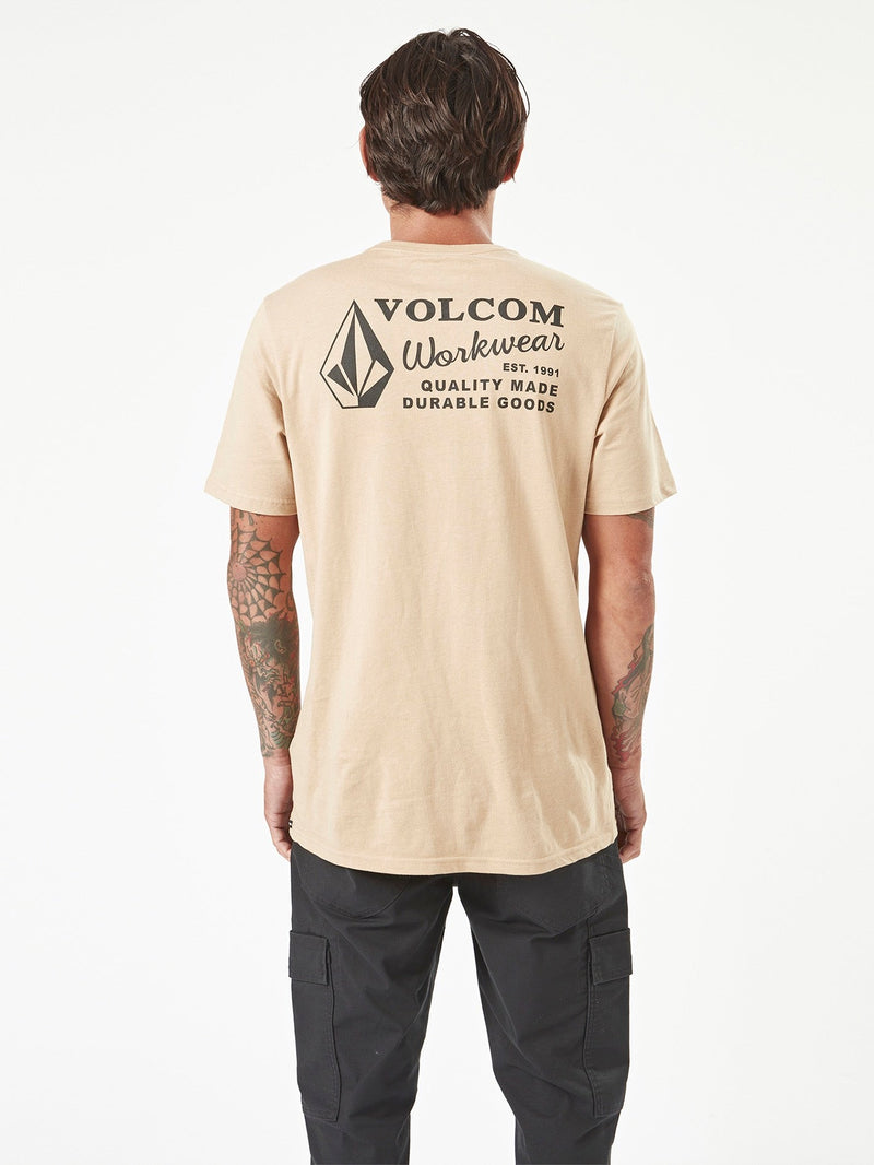 Volcom Men's Volcom Workwear Short Sleeve Tee Gravel