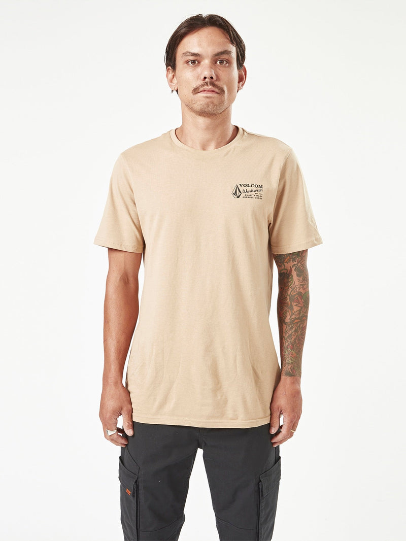 Volcom Men's Volcom Workwear Short Sleeve Tee Gravel
