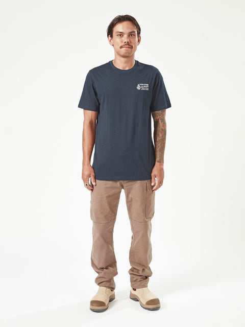 Volcom Men's Volcom Workwear Short Sleeve Tee Navy