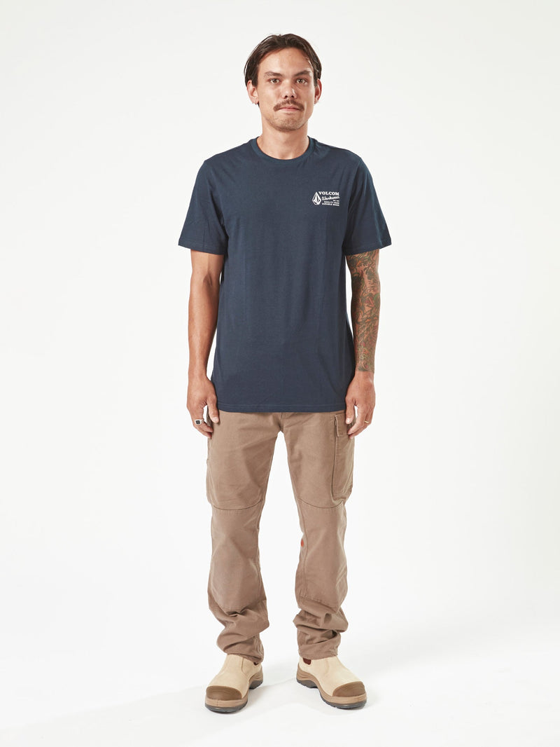 Volcom Men's Volcom Workwear Short Sleeve Tee Navy