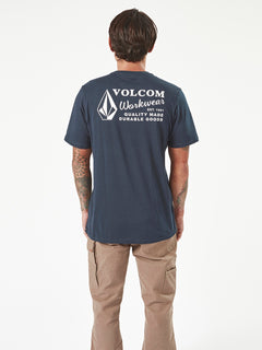Volcom Workwear Short Sleeve Shirt - Navy