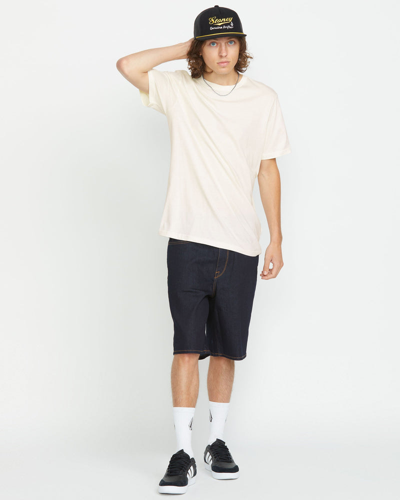Volcom Men's Solid Short Sleeve Tee Off White