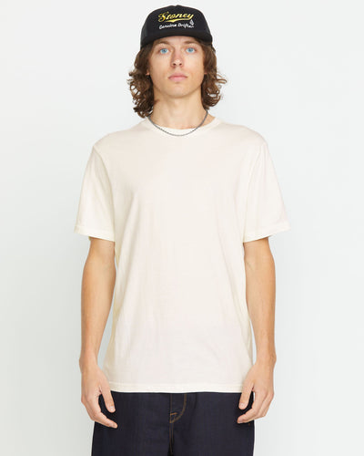 Volcom Men's Solid Short Sleeve Tee Off White