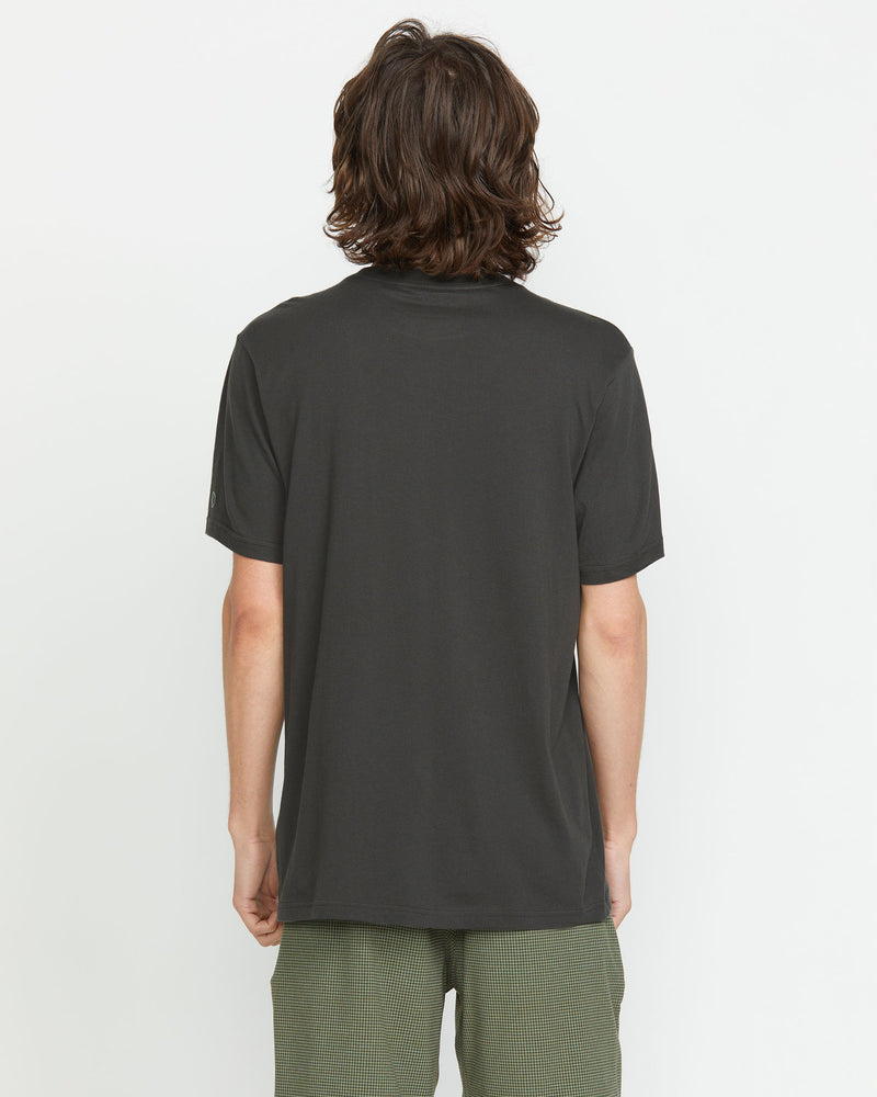 Volcom Men's Solid Short Sleeve Tee Stealth