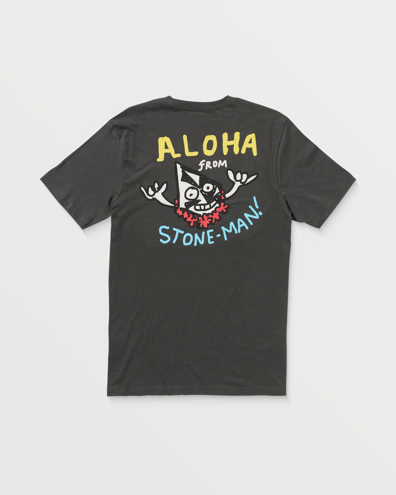 Volcom Men's Drewtoonz Short Sleeve Tee Stealth