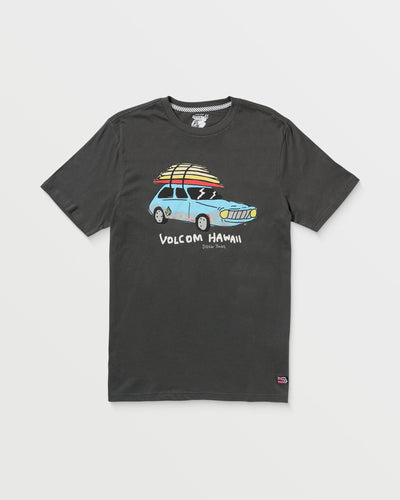 Volcom Men's Drewtoonz Short Sleeve Tee Stealth