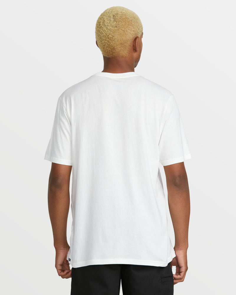 Volcom Men's Doom Frog Short Sleeve Tee Off White