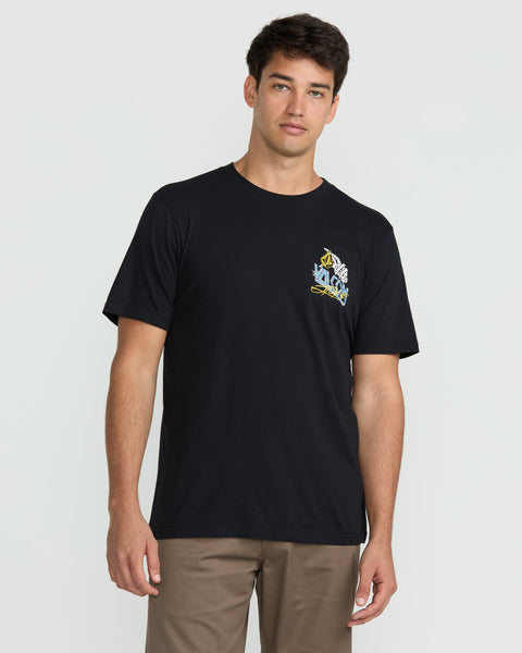Volcom Men's Dropped This Short Sleeve Tee Antique Black