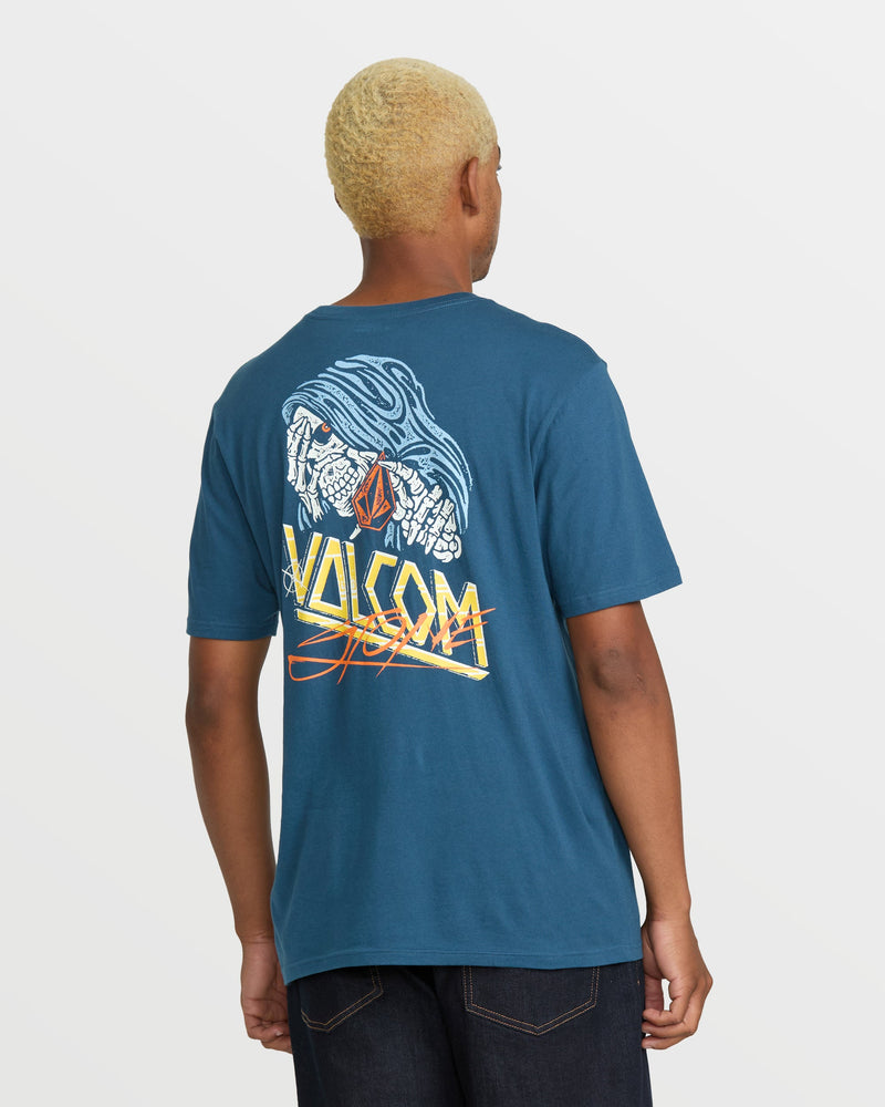 Volcom Men's Dropped This Short Sleeve Tee Deep Blue