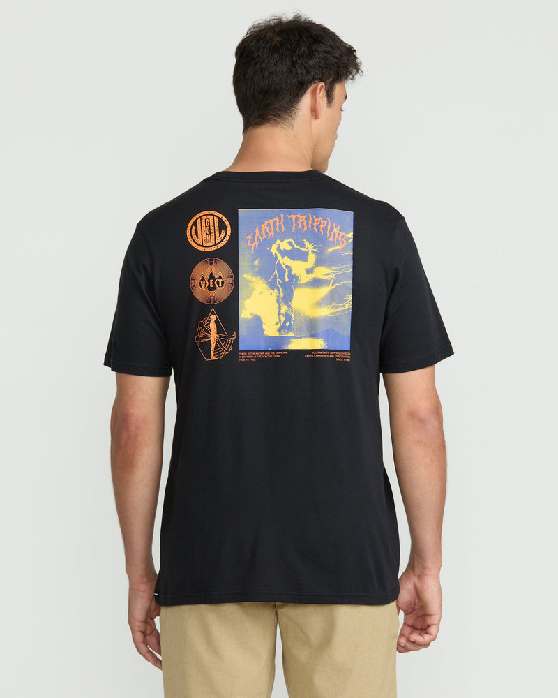 Volcom Men's Distance Short Sleeve Tee Antique Black