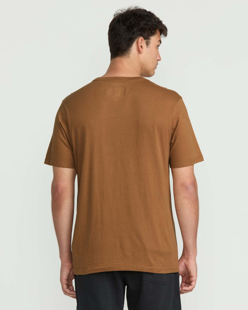 Volcom Men's Bender Short Sleeve Tee Coconut Shell