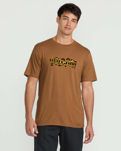 Volcom Men's Bender Short Sleeve Tee Coconut Shell