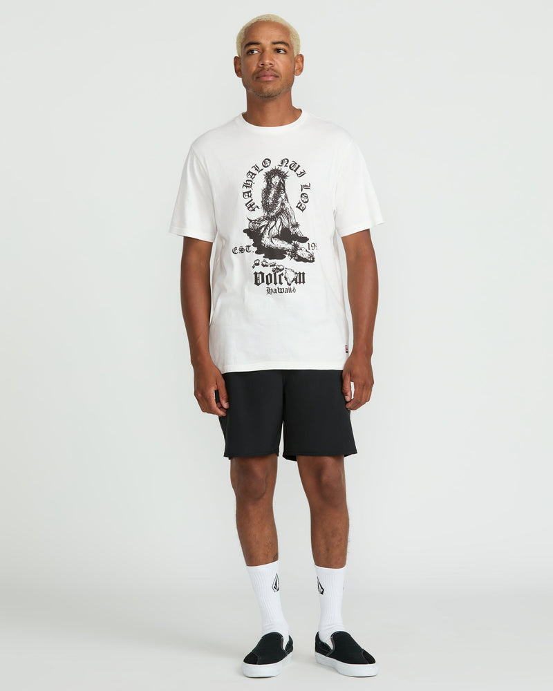 Volcom Men's Nui Loa Short Sleeve Tee Off White